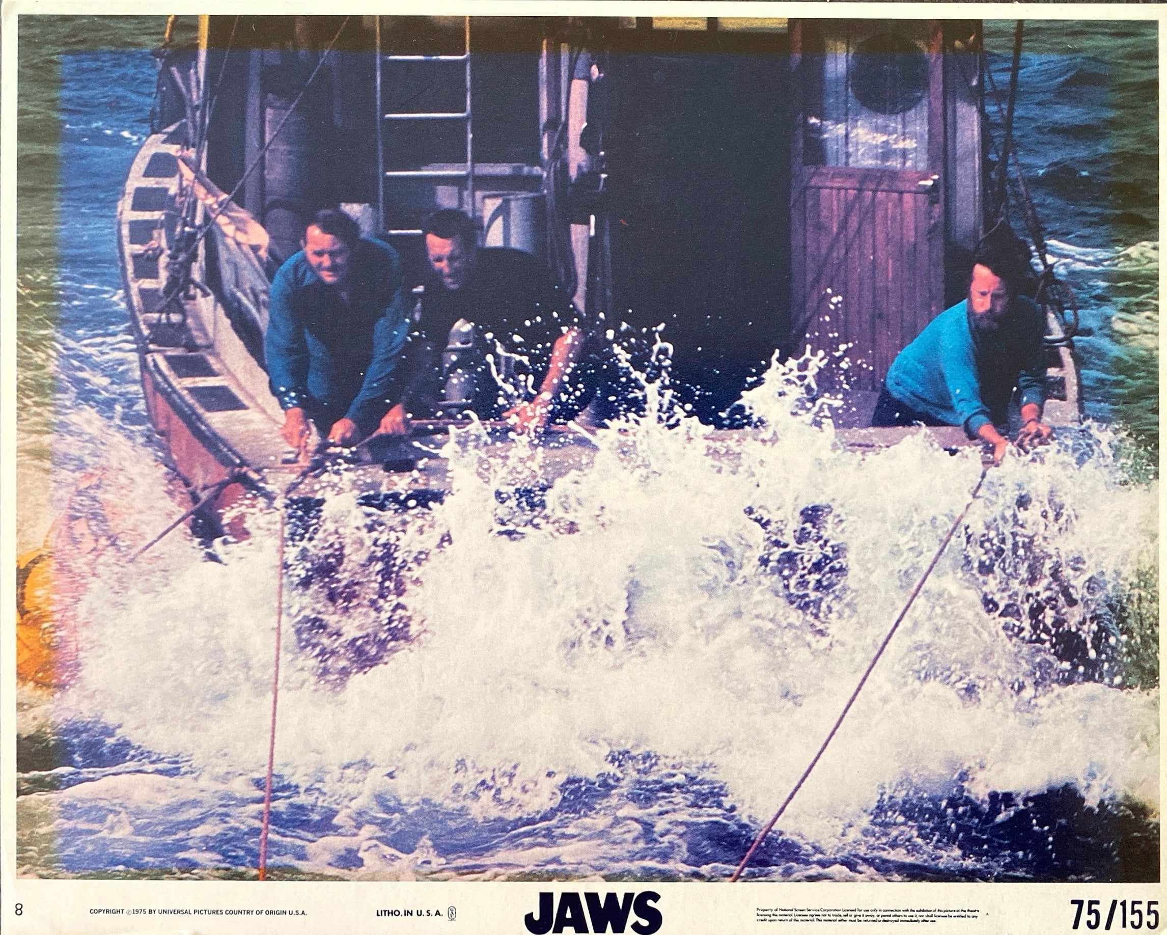 Jaws - Full set of 8 Mini Lobby Cards - Image 6