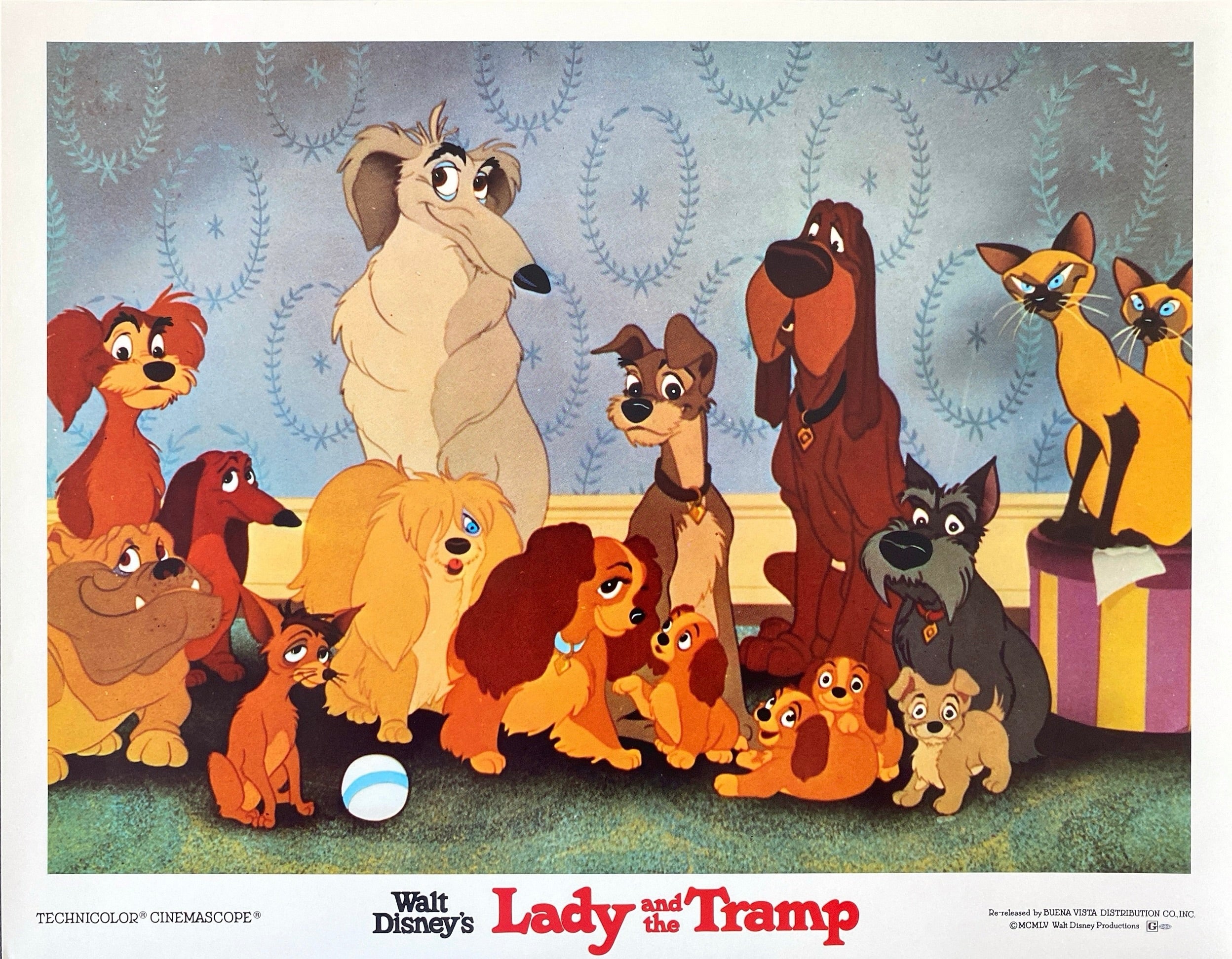 Lady and the Tramp (Lobby set of 9 cards with original envelope) - Image 9